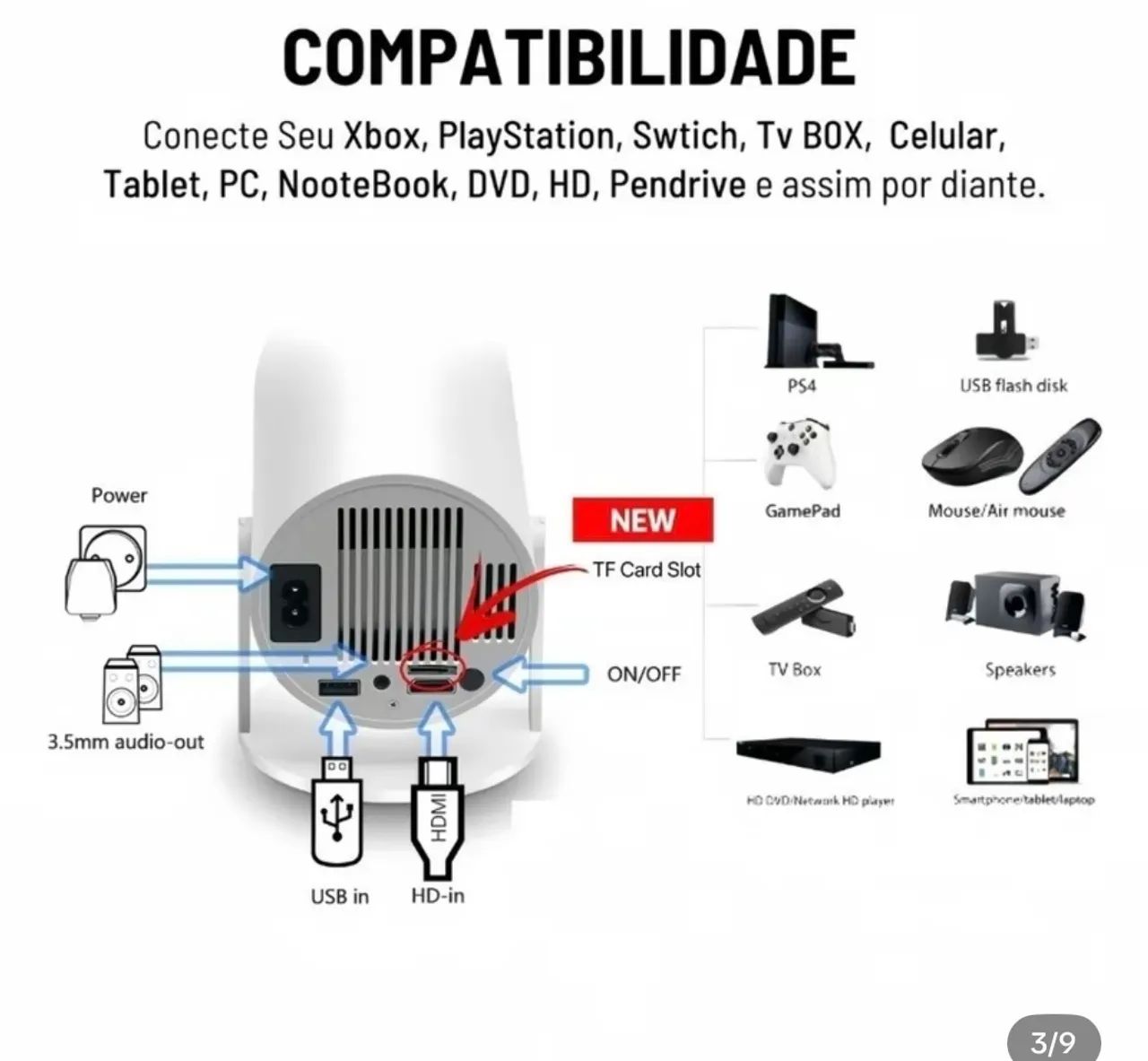 Projetor HY300 Portátil - Foto 3