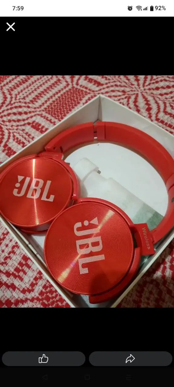 Fone bluetooth JBL seminovo 