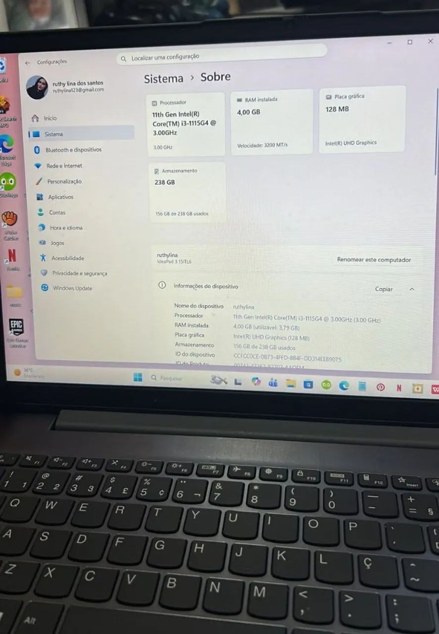 Notebook Lenovo - Foto 3