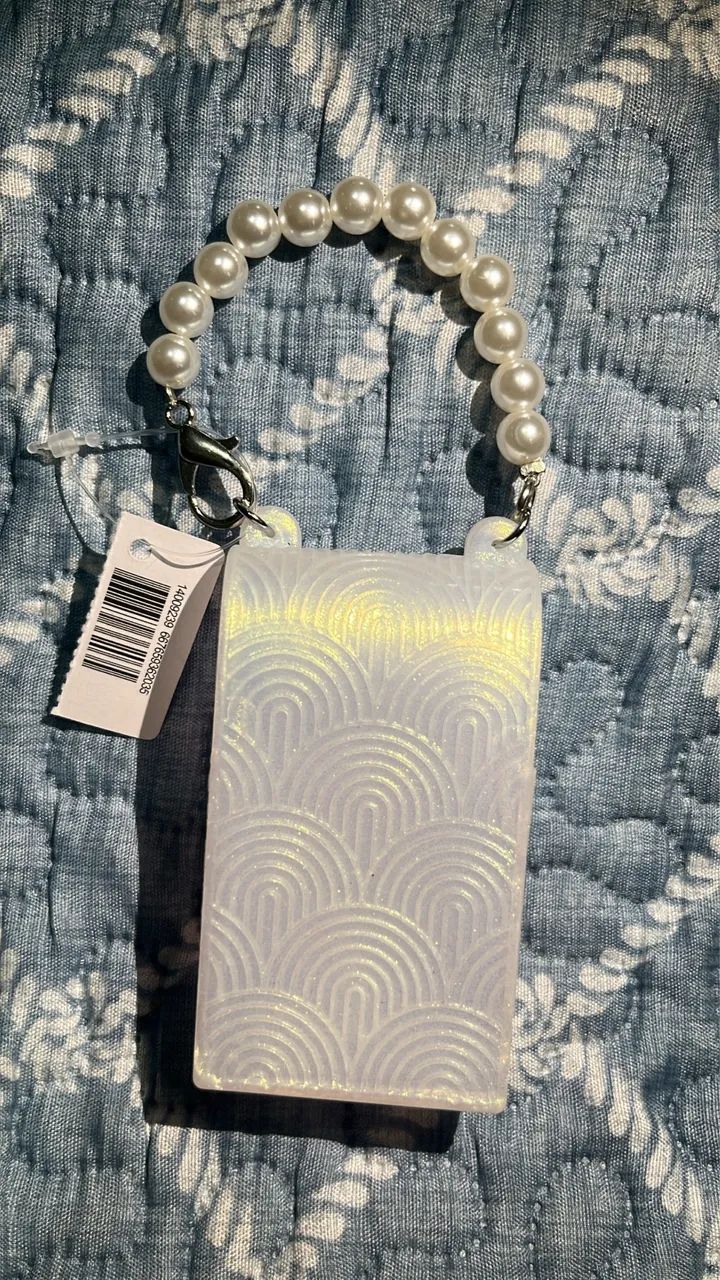 Porta PocketBack Branco Perolado da BBW - Foto 2