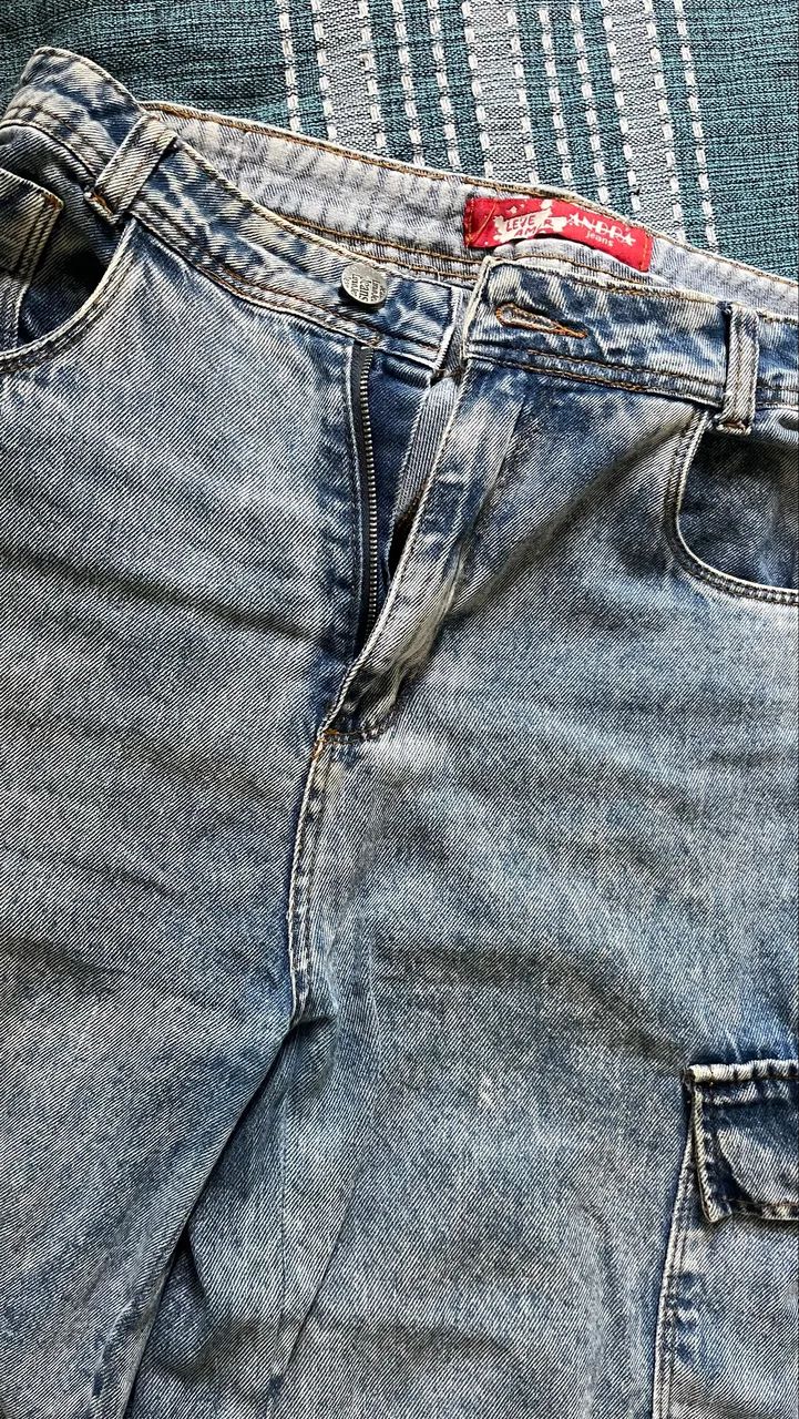 Calça cargo jeans  - Foto 2