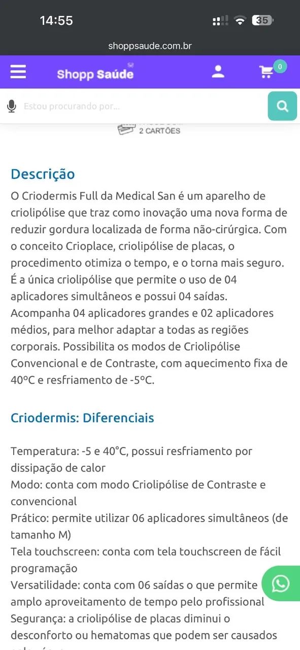 Criolipólise de placas  - Foto 4