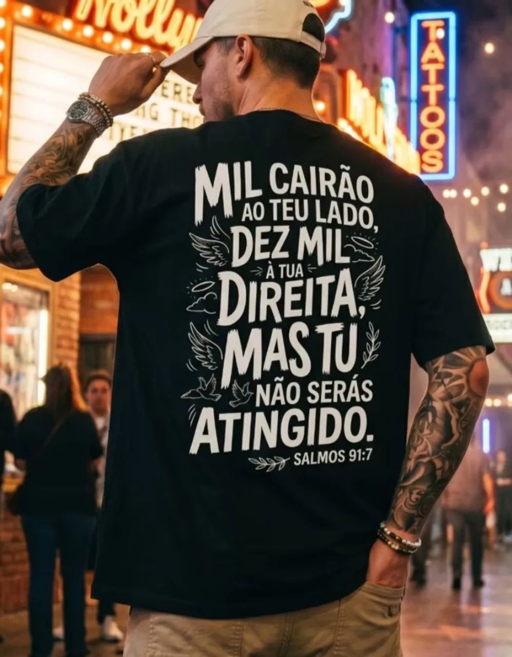 Camisa preta (G) 100% algodão