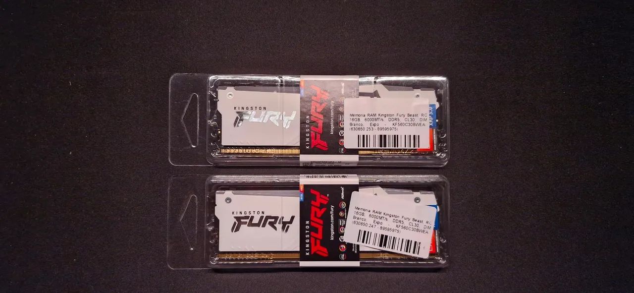 Memória ram ddr5 Kingston Fury 2x16gb 6000mhz c30