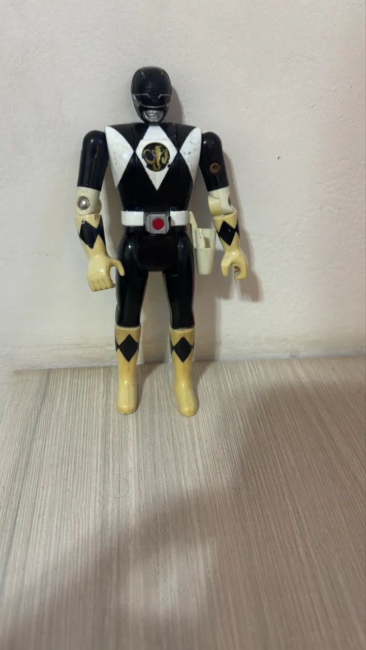 Power Rangers preto gira a cabeça original bandai 93 - Hobbies e