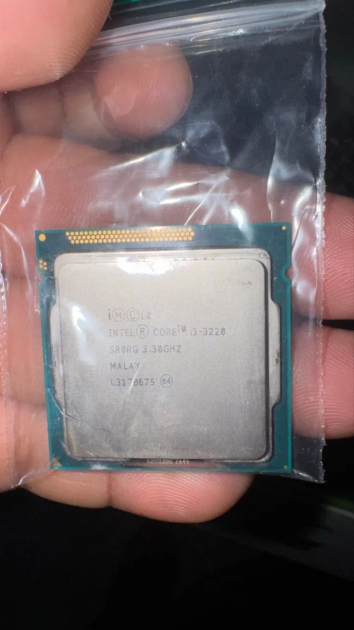 Processador Intel i3 3220 3a geração lga 1155 grátis pasta termica