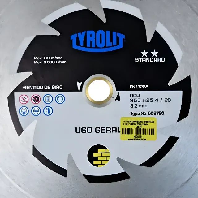 DISCO DIAMANTADO SEGMENTADO 14? (350 MM) TYROLIT STANDARD 658786