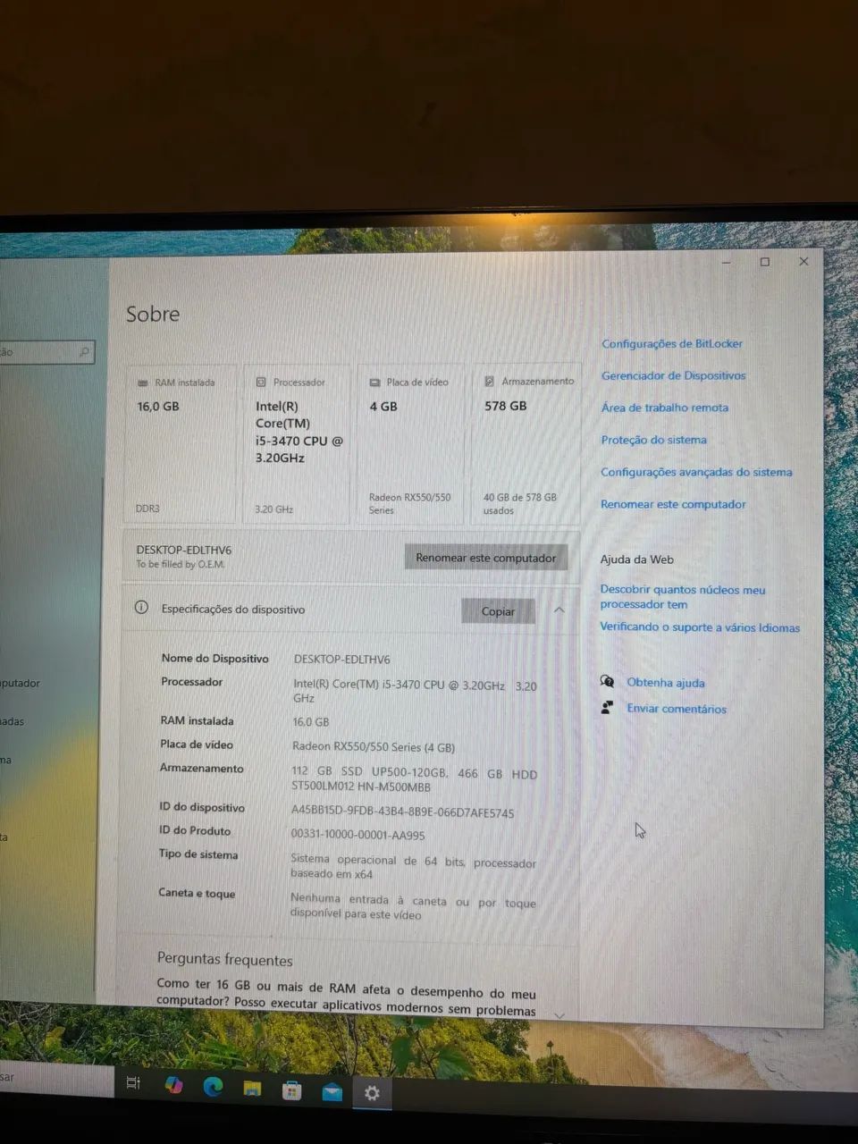 Vendo ou troco Pc gamer com monitor - Foto 6