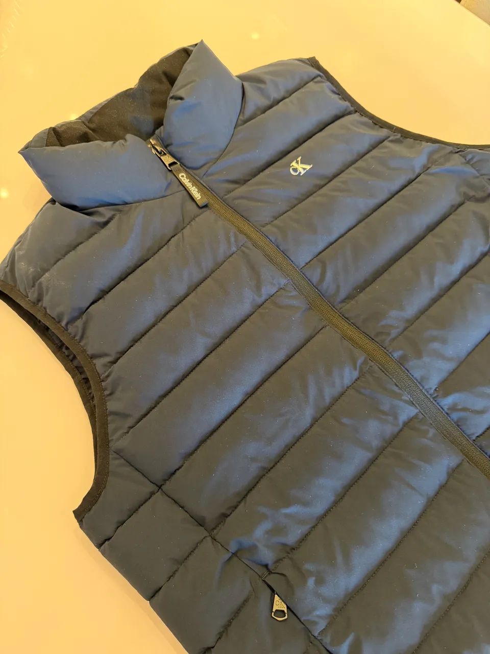 Colete Calvin Klein Puffer Azul - Foto 3