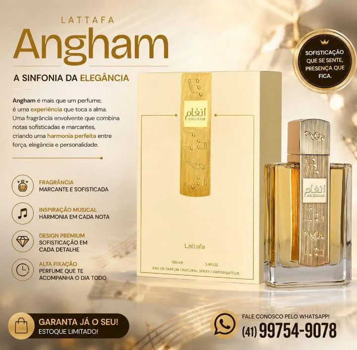Perfume Angham Lattafa 100% Original 