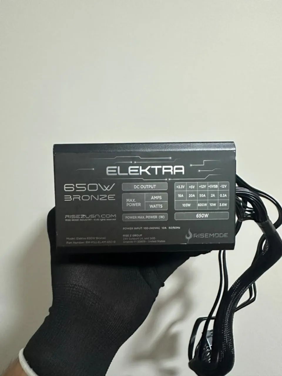 FONTE 650W 80 PLUS BRONZE RISEMODE ELEKTRA