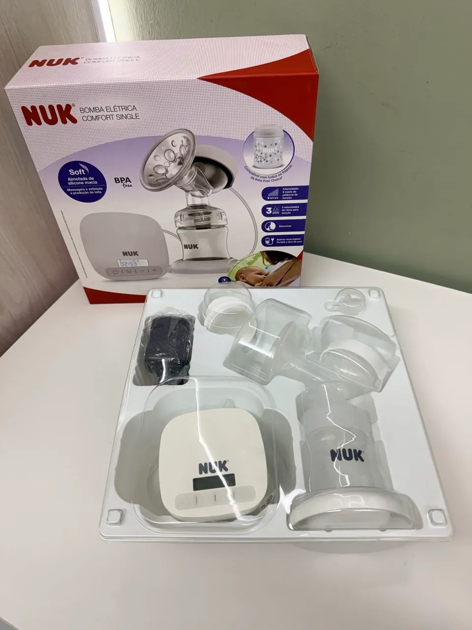 Bomba Extratora de Leite Elétrica NUK Comfort Single