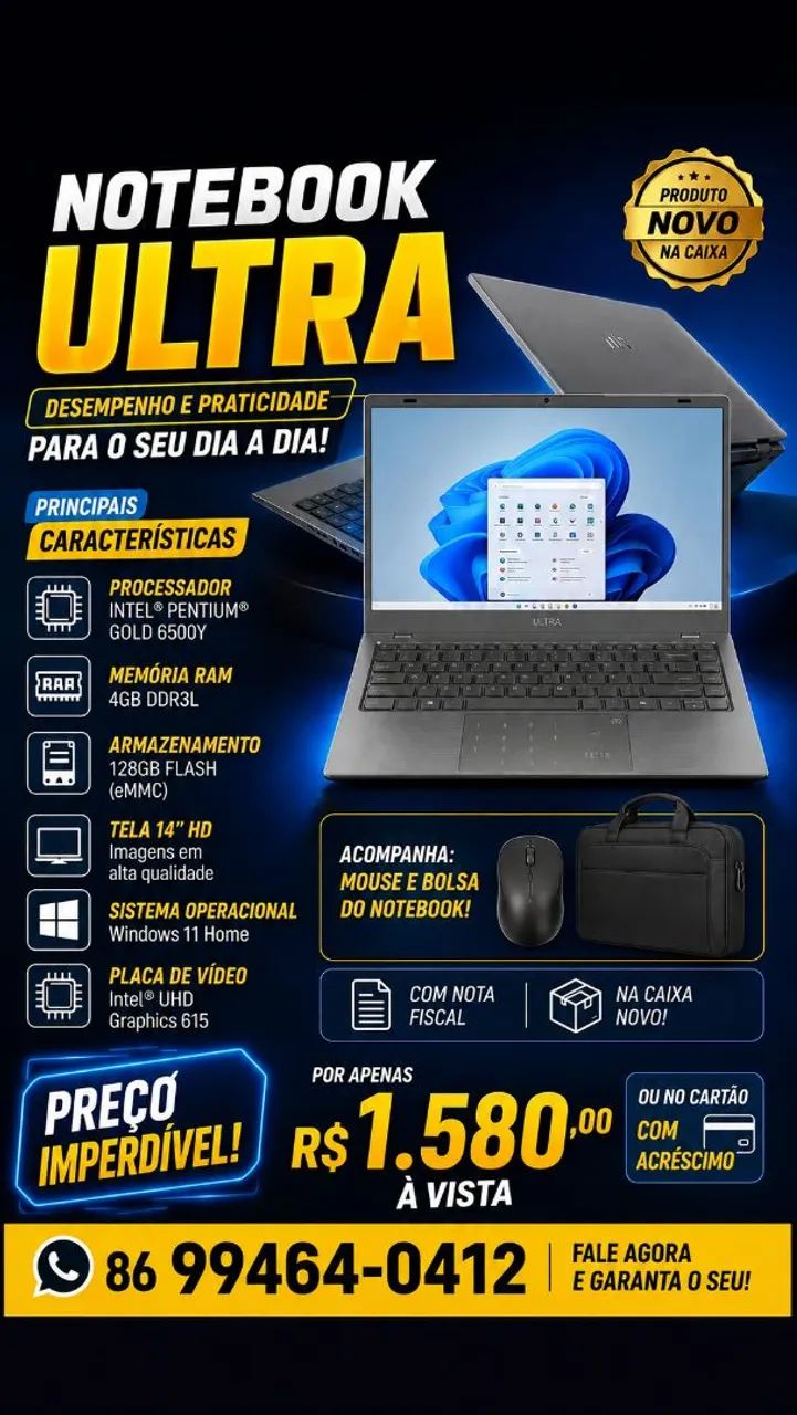 Notebook Ultra 14 Polegadas 