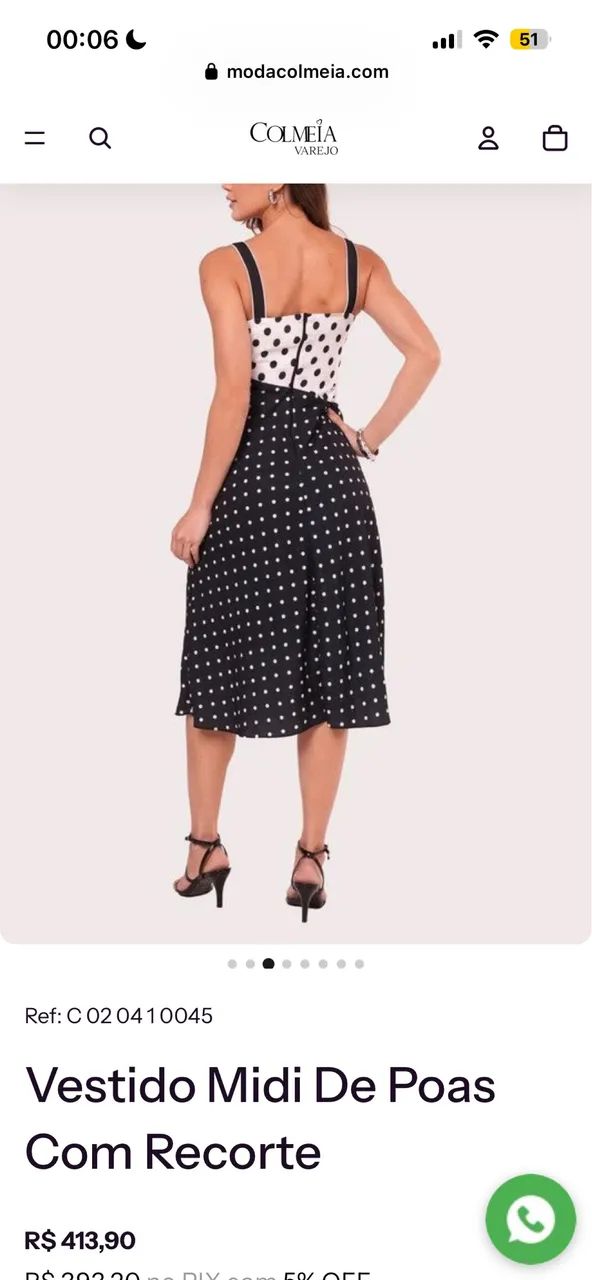 Vestido Midi - Colmeia