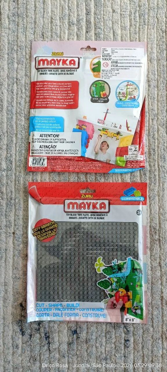 Base 30x30 Cm  Mayka  compatível com Lego - Foto 3