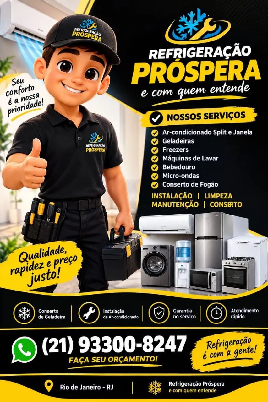 Refrigeração e eletricista em geral 