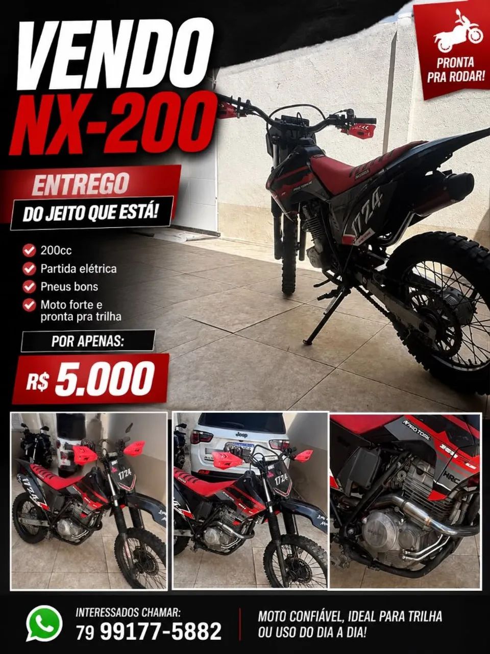 Vendo pronta pra entrega