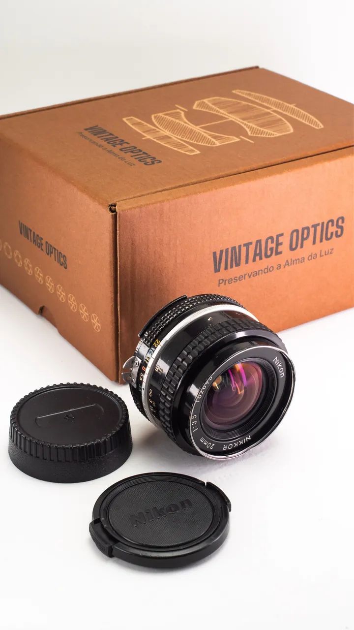 美品 Nikon Ai Nikkor 20mm f/3.5 #332 Nikon Nikkor Ai - 20mm 3.5 - Acessórios para Câmeras e Filmadoras