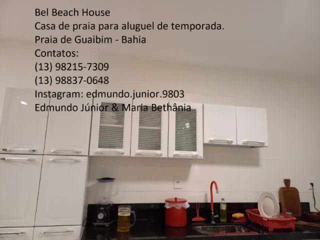 Aluguel de temporada - Casa triplex na frente do mar na Praia de Guaibim - BA - Foto 12