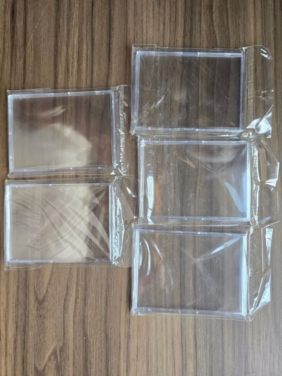  5x Capas Acrílicas para proteção de cartas card game TCG