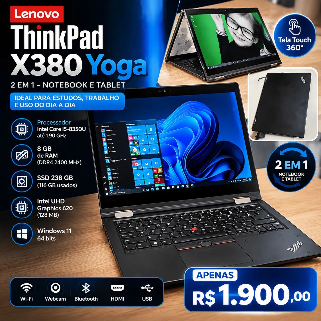Vendo notebook Thinkpad Lenovo