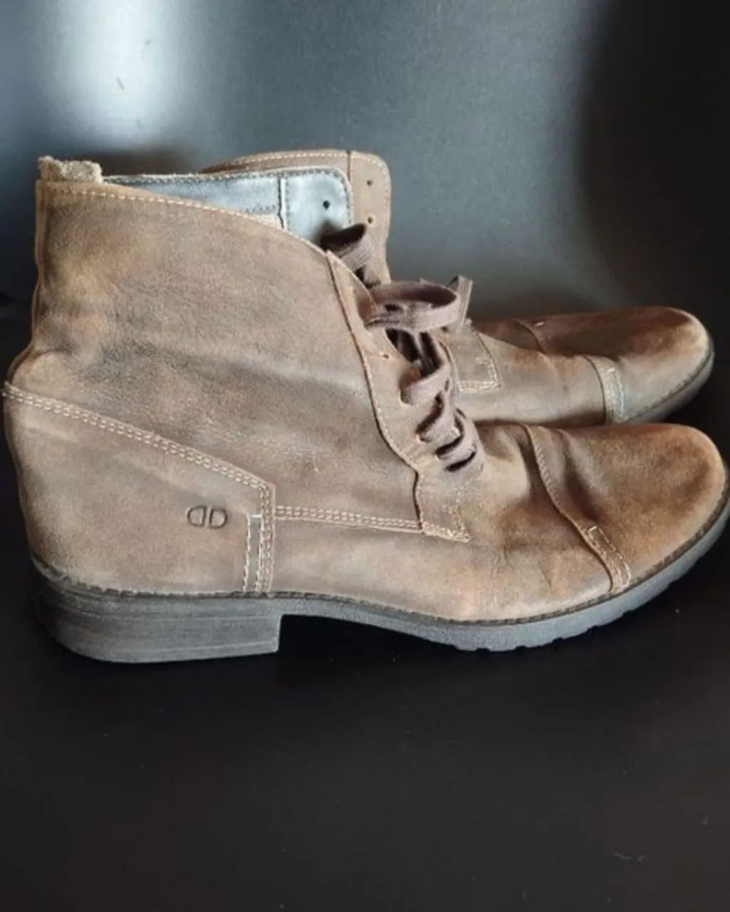 Bota Democrata Garage Masculina Couro Marrom - Número 41 - Super Conservada! - Foto 3