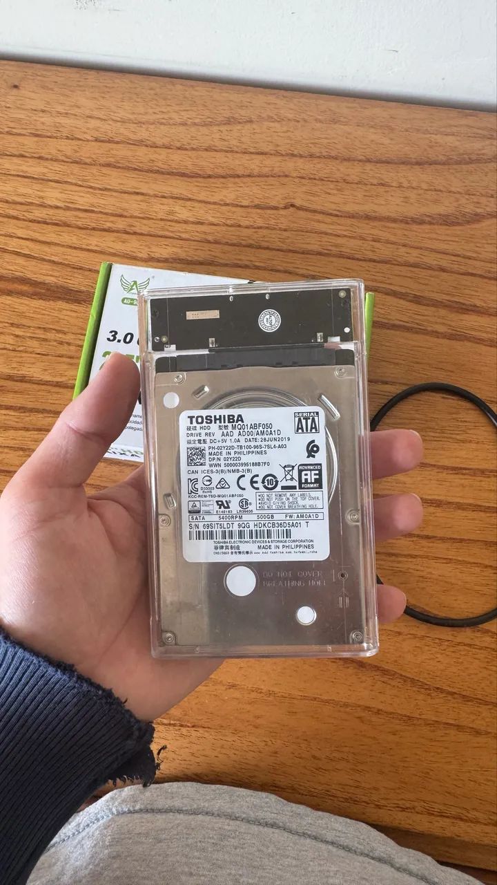 HD 500gb externo com case - Foto 3