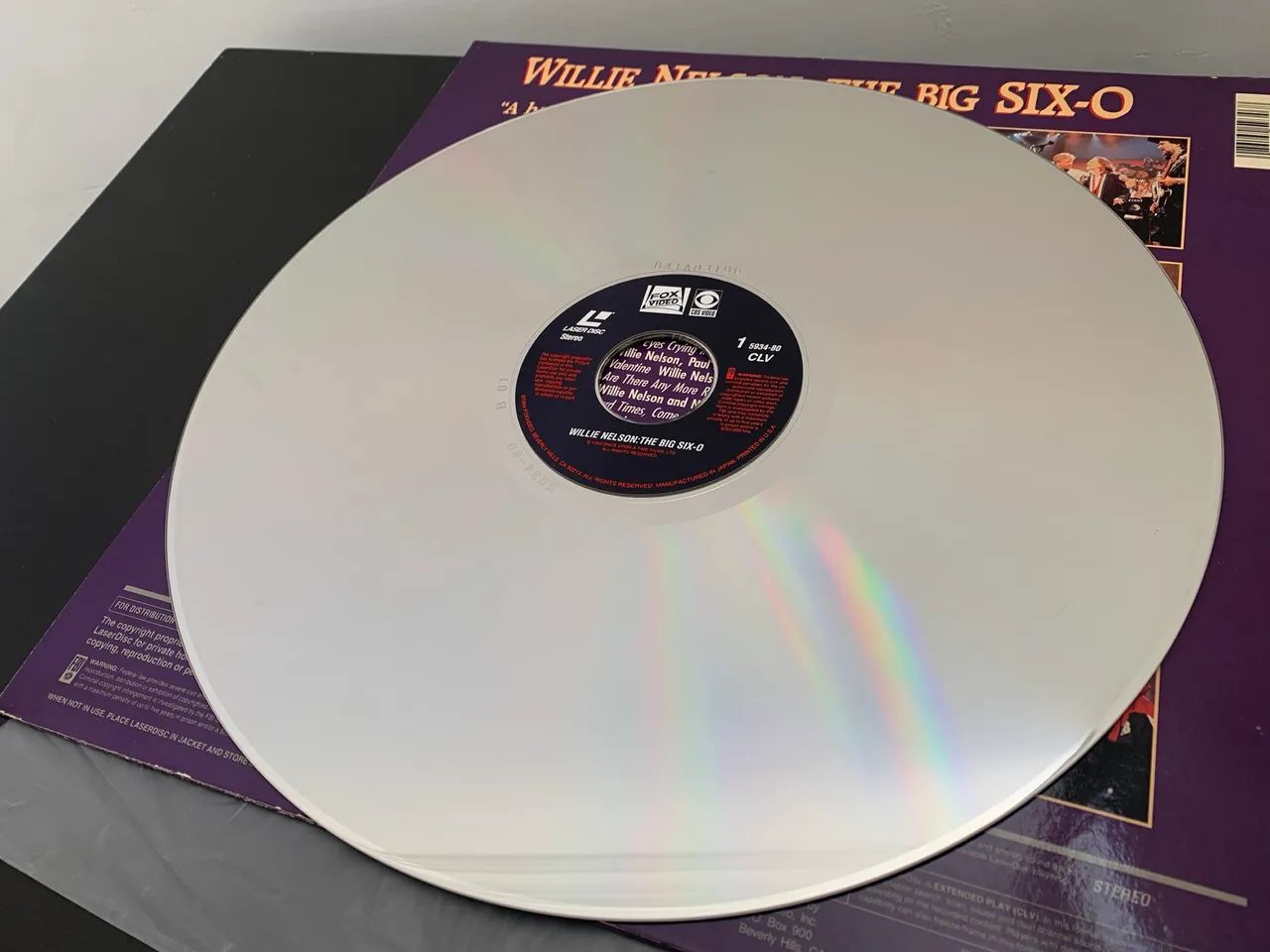 LD Laserdisc Willie Nelson the big six-o - Foto 4
