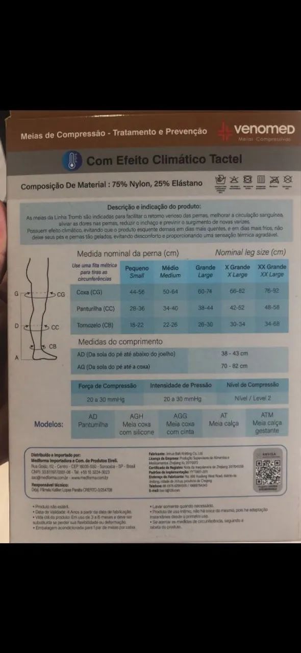 VENDO MEIA NOVA DE COMPRESSAO  - Foto 2