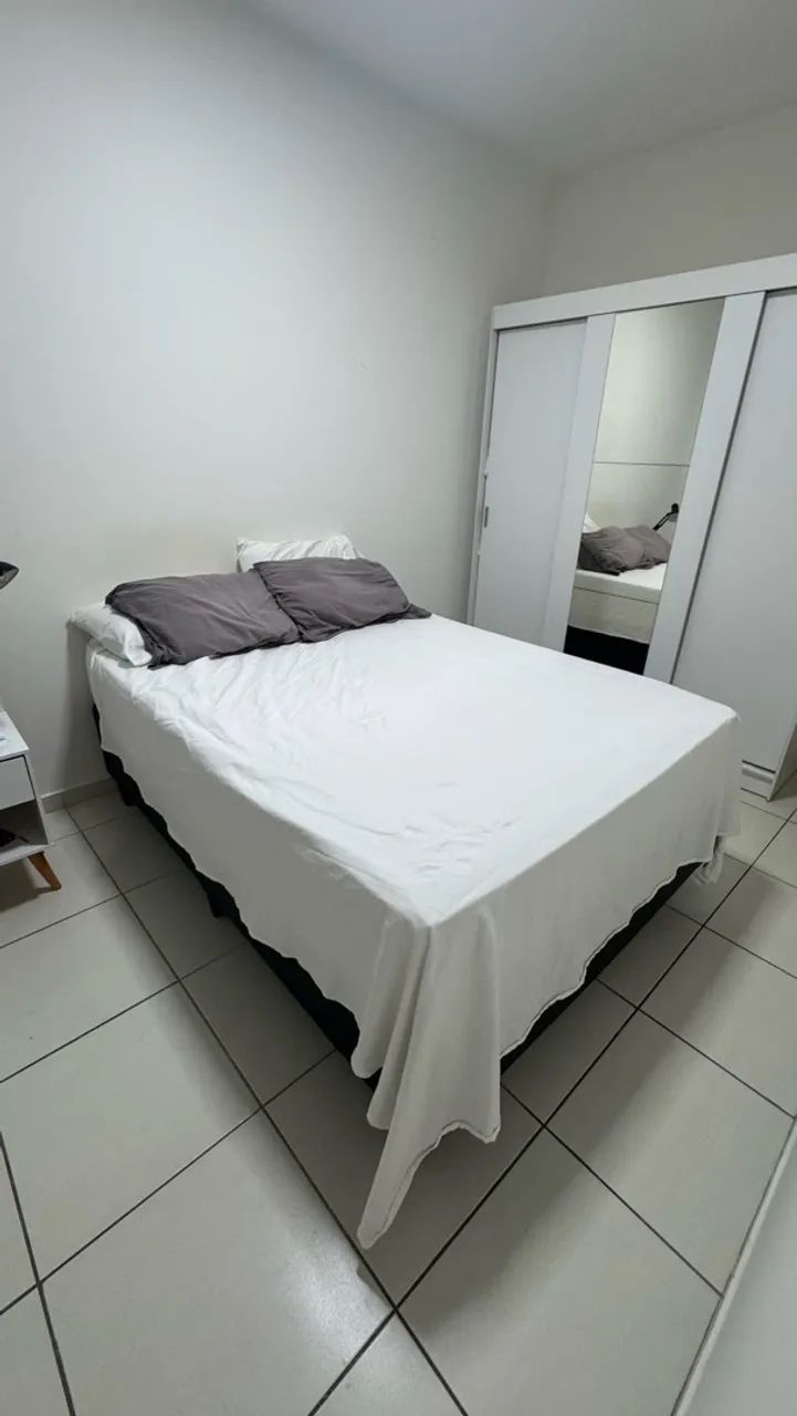 Cama box casal + colchão Ortobom - Foto 5