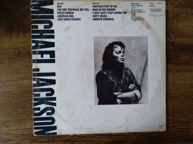 Capa Encarte Original Vinil LP Michael Jackson Bad (Sem o Disco) - Foto 4