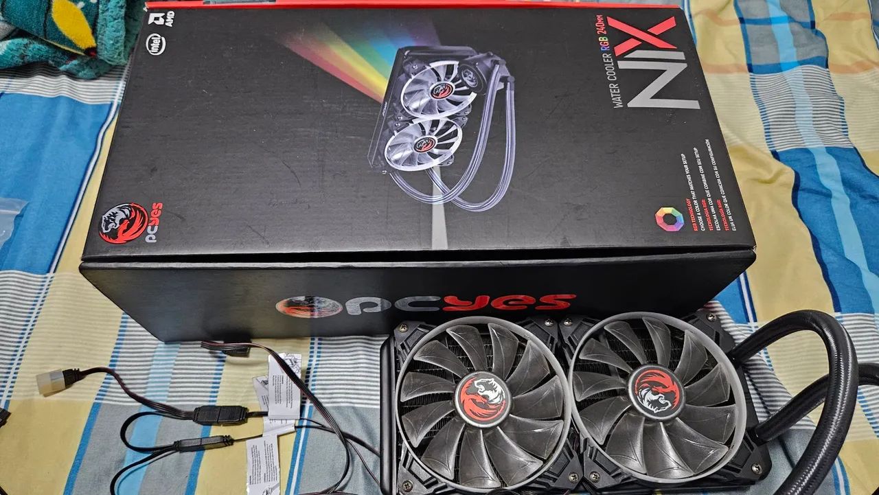 Water Cooler PCYES NIX 240mm Intel e AMD - Foto 2