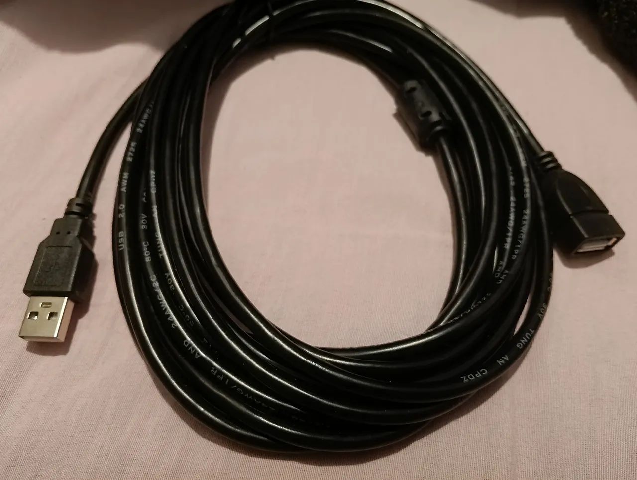 Cabo extensor USB macho/fêmea 5 metros