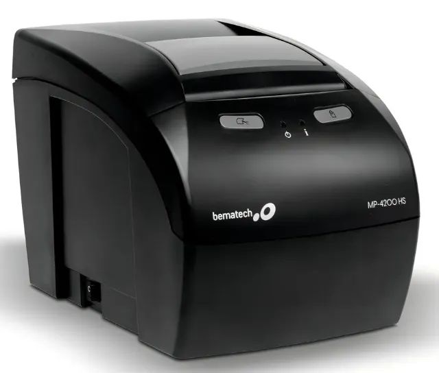 Impressora Térmica Bematech MP-4200HS, ideal para comércios, supermercados, restaurantes.