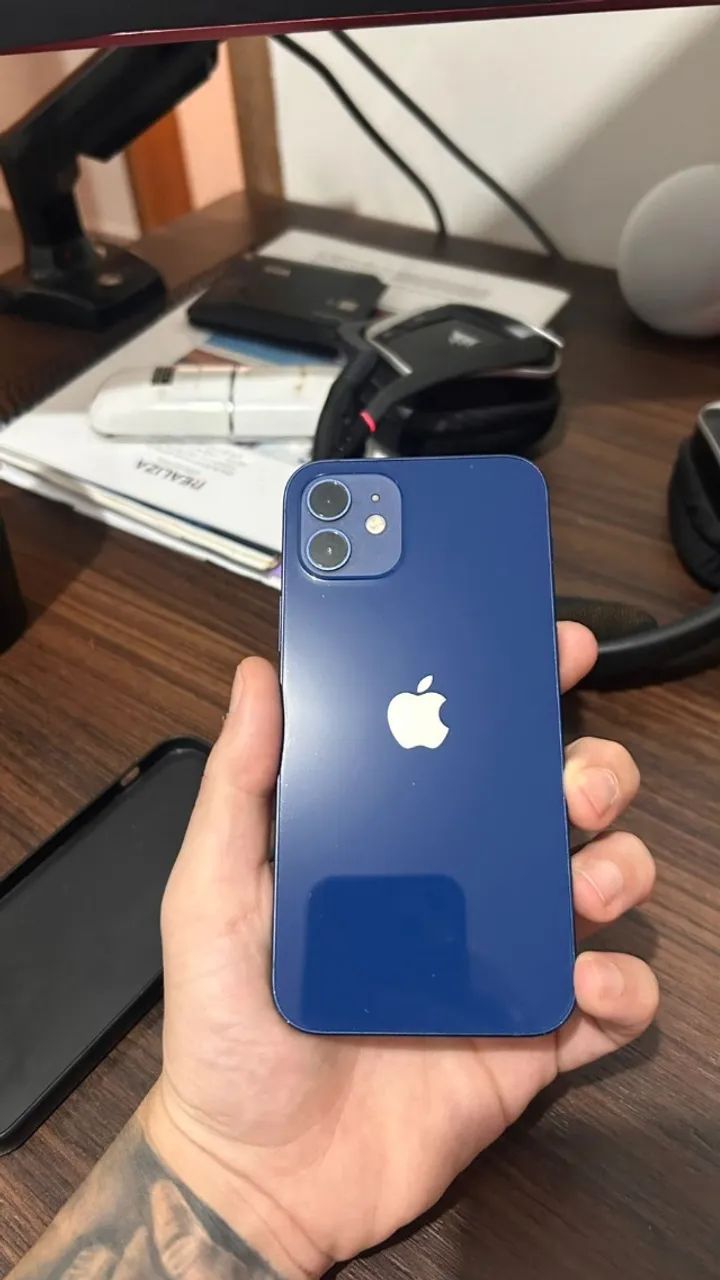 Iphone 12 128GB Azul - Tudo Funcionando - Celulares e Smartphones