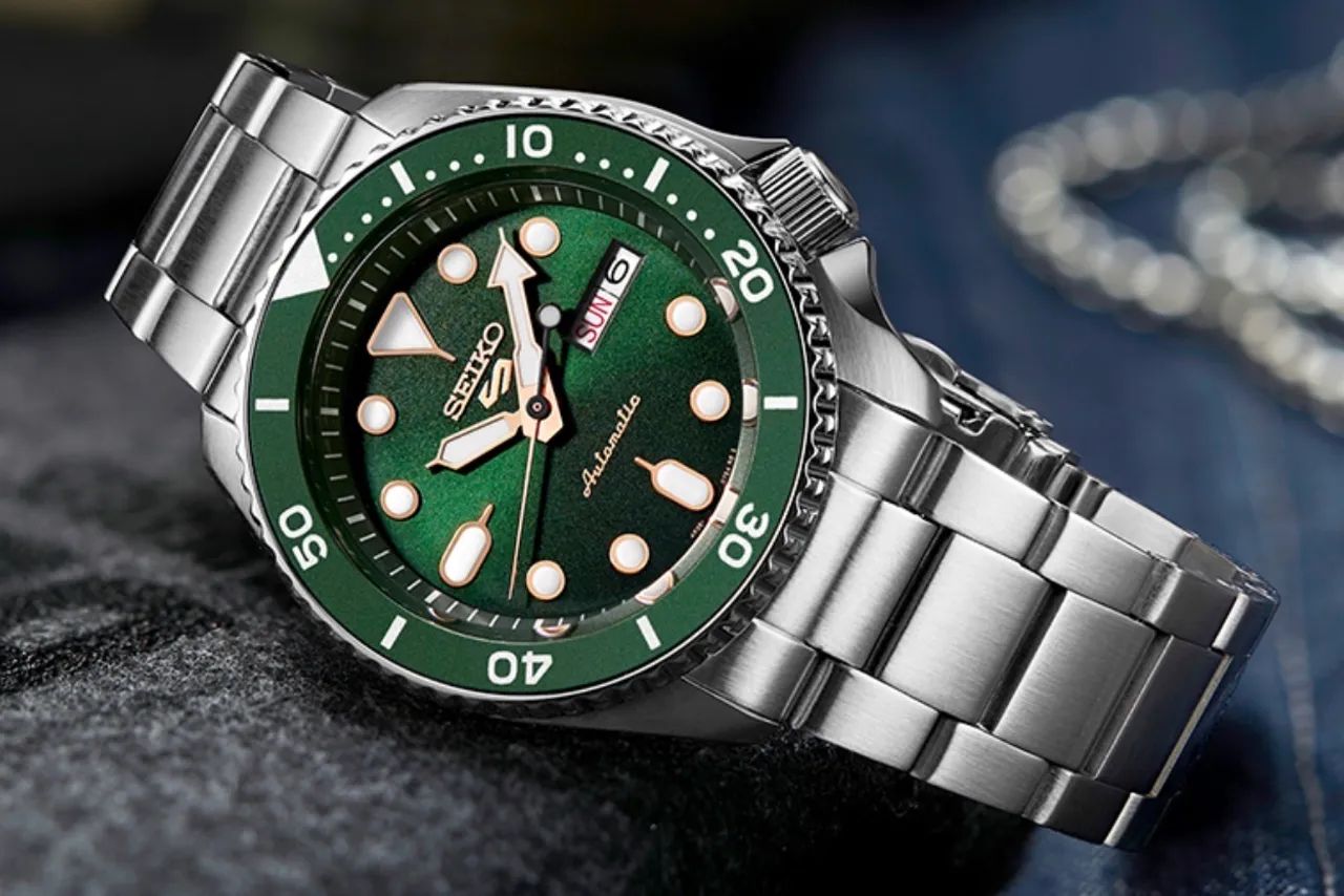 Seiko 5 Sports Verde Automático Novo - Foto 4