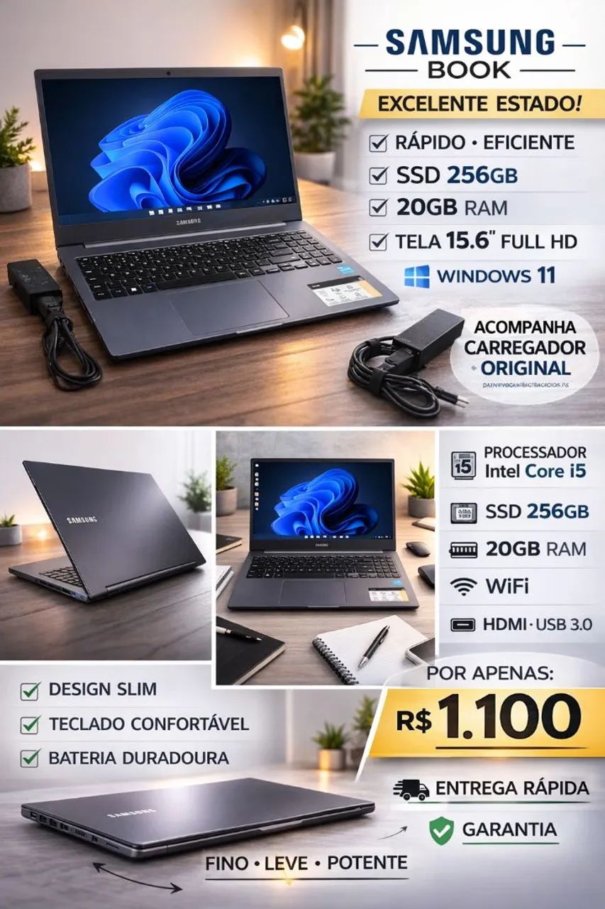 Notebook Samsung VENDER RAPIDO