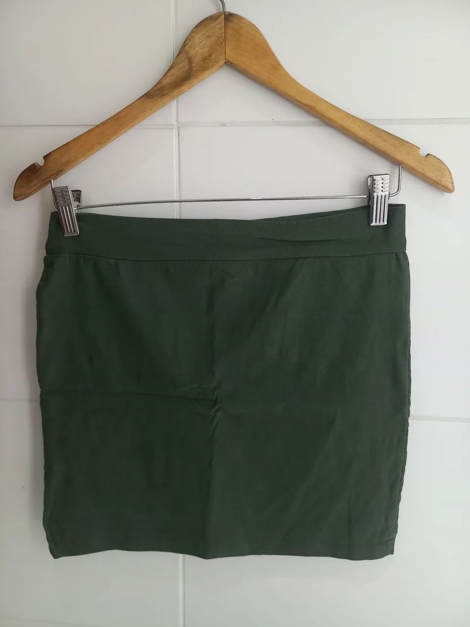 Mini saia verde musgo - Foto 3