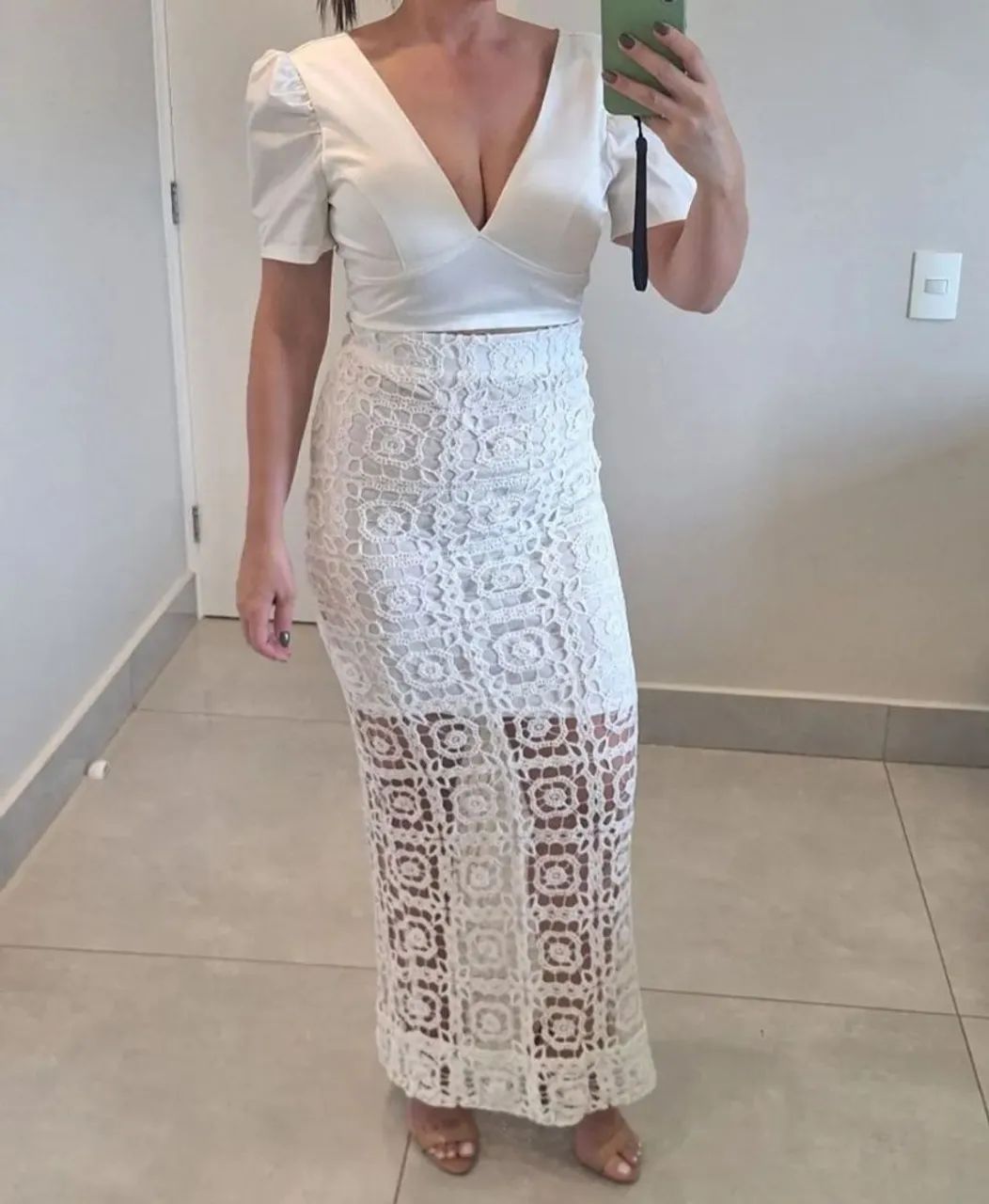 Skirt and Cropped Top