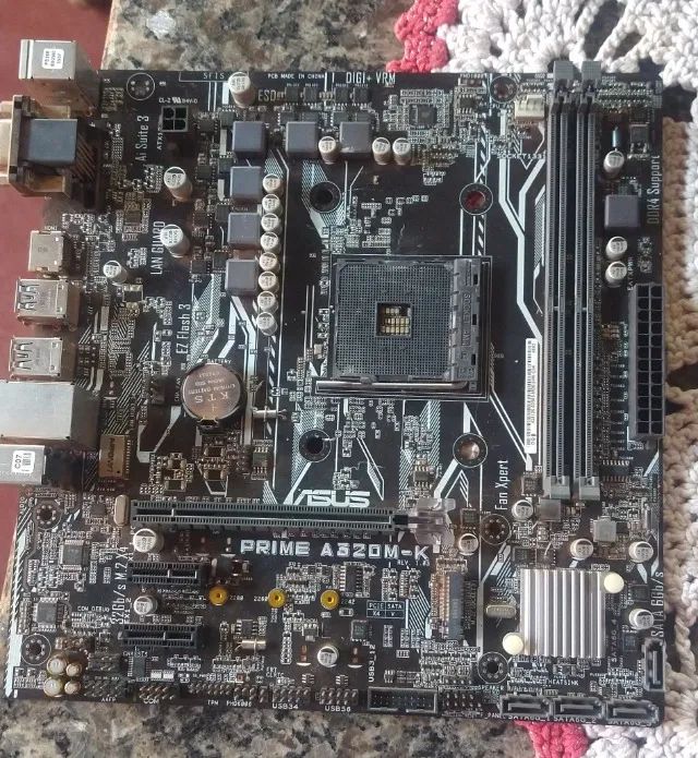 KIT Processador AMD Ryzen 5 1600 + Placa Mãe Asus Prime A320M (Usado em Ótimo Estado) - Foto 3