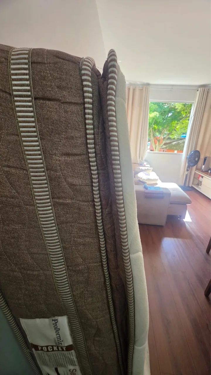Cama box Queen com colchão  - Foto 2