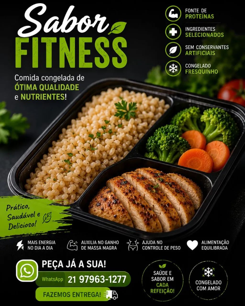 Marmitas Fitness Congeladas 