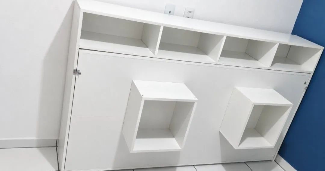 Cama solteiro que vira estante  - Foto 4