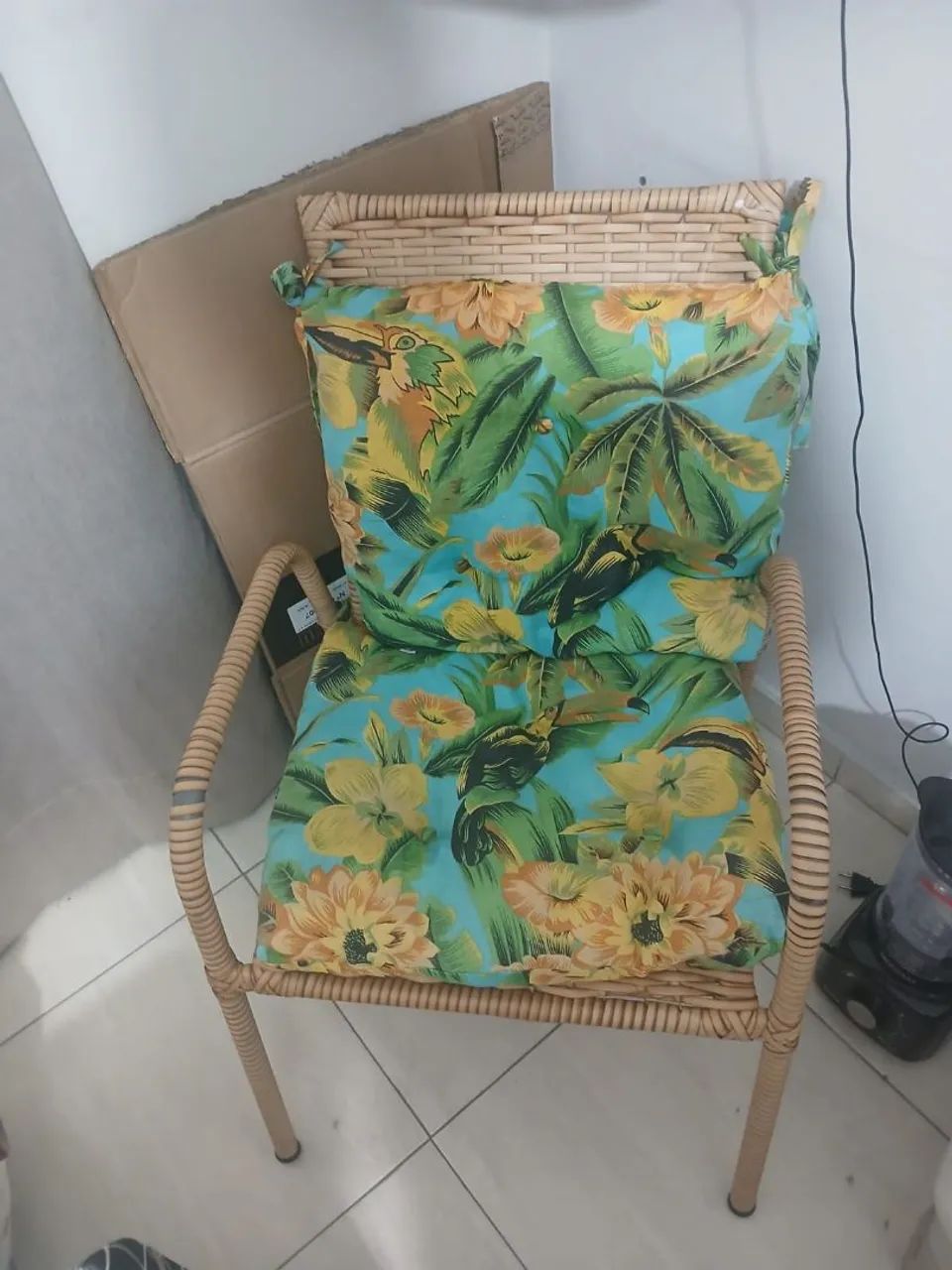 Jogo de poltronas em bambu estofada - Foto 2