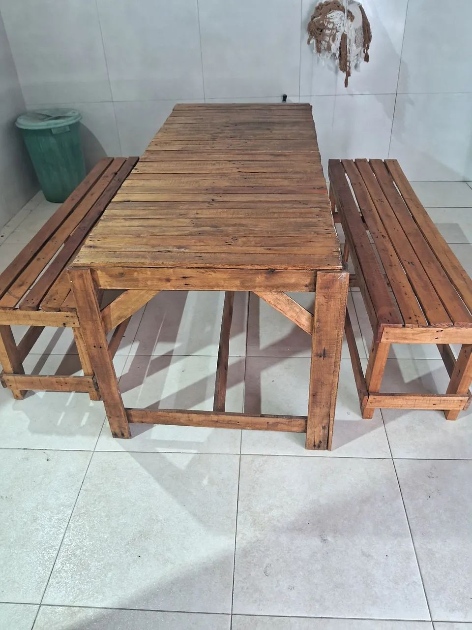 Mesa em madeira palete.  - Foto 2