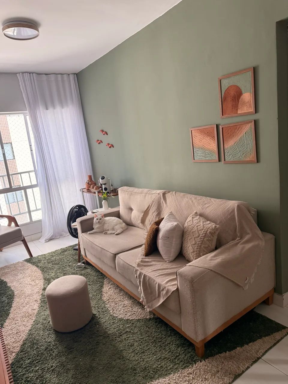 Sofá linho 2 metros confortável  - Foto 2