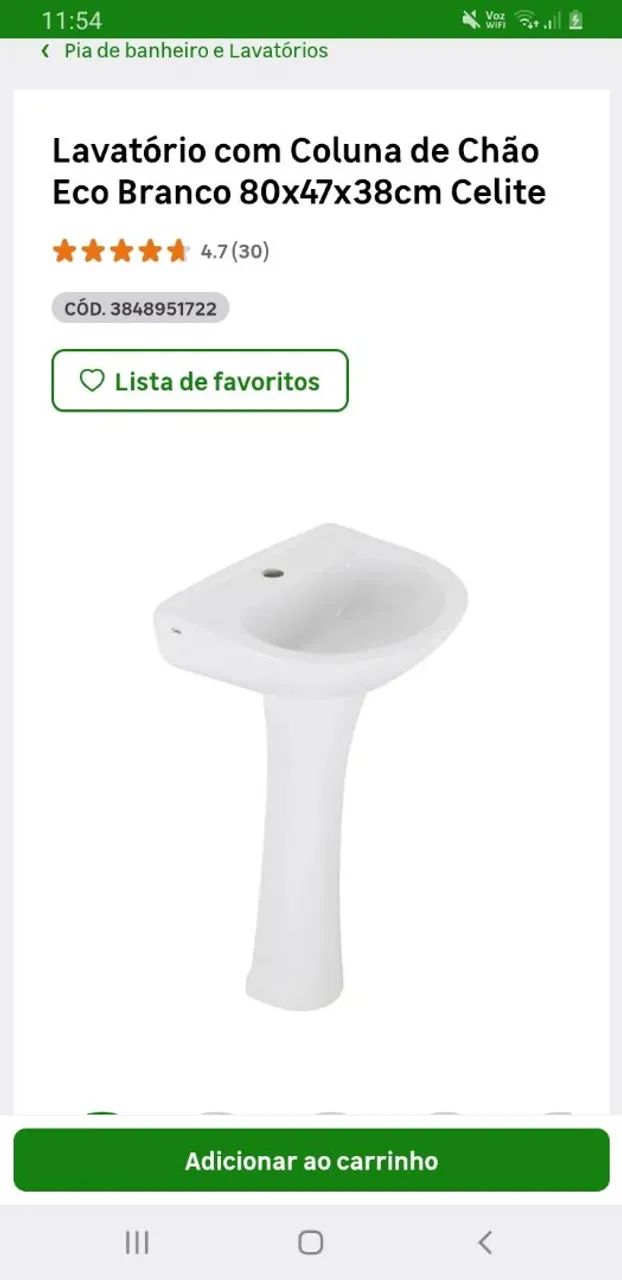 Lavatório com coluna  - Foto 2