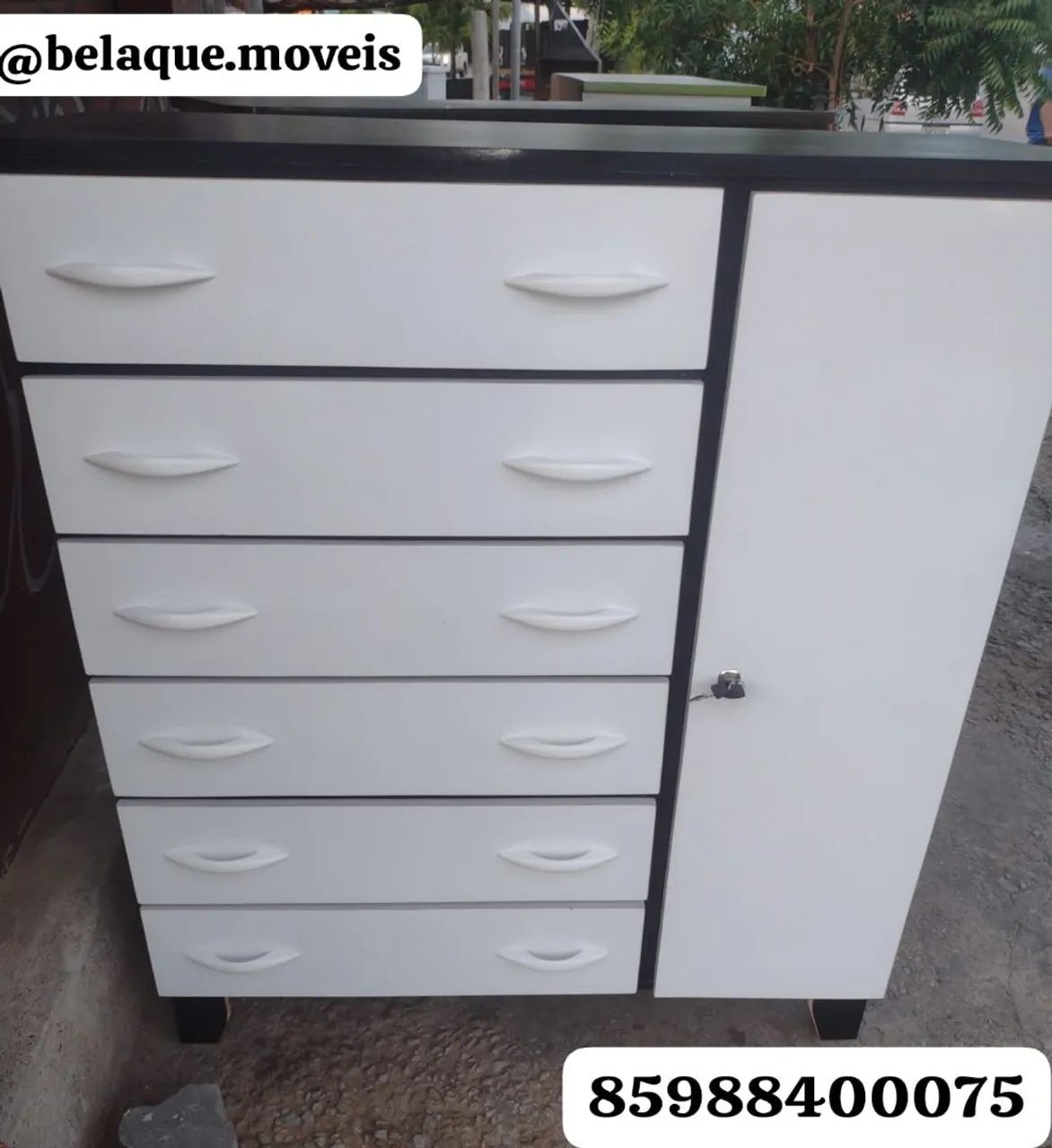 Cômoda 6 gavetas com sapateira apenas 350,00 - Foto 3