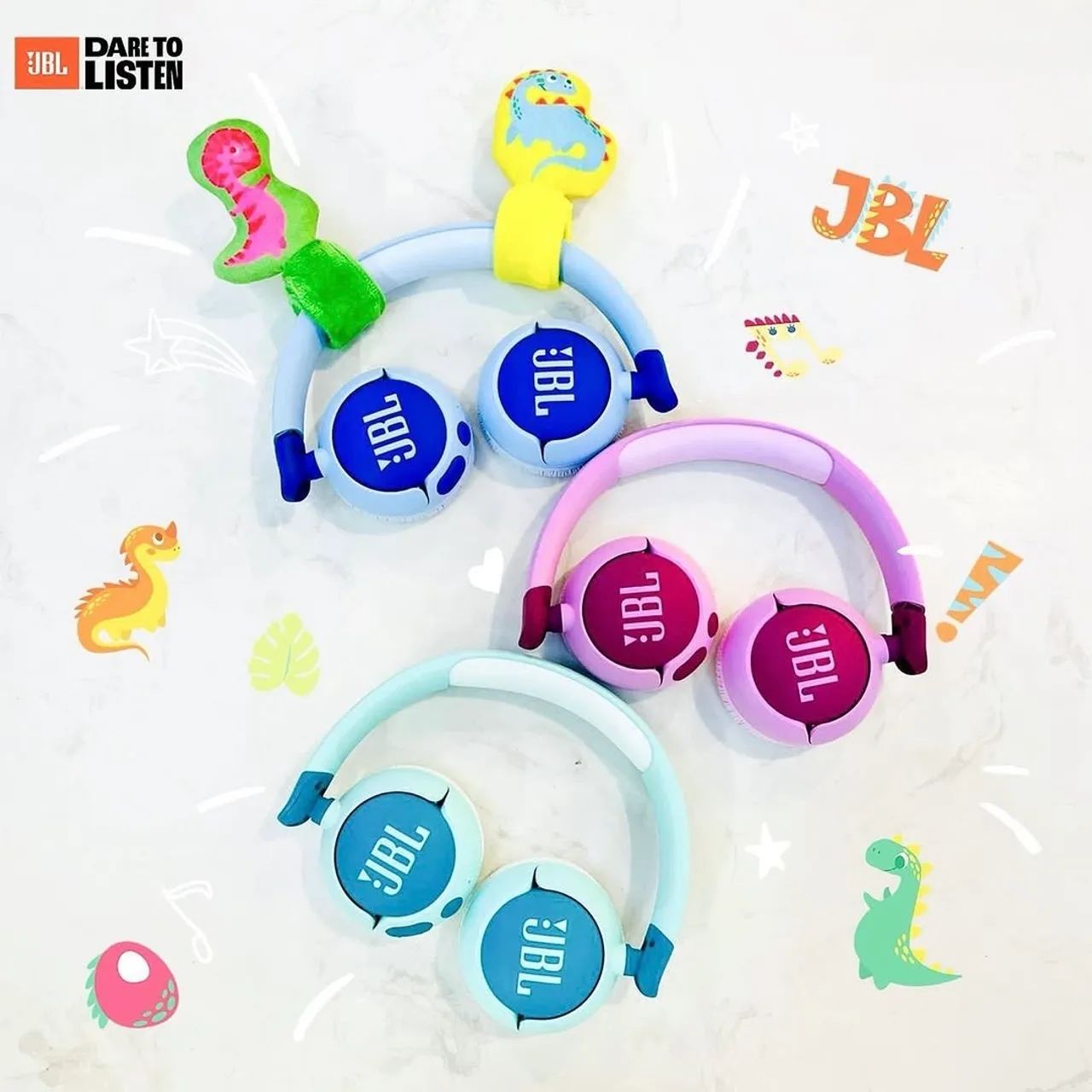 Fone JBL Júnior 320 Bluetooth - Azul - Foto 5