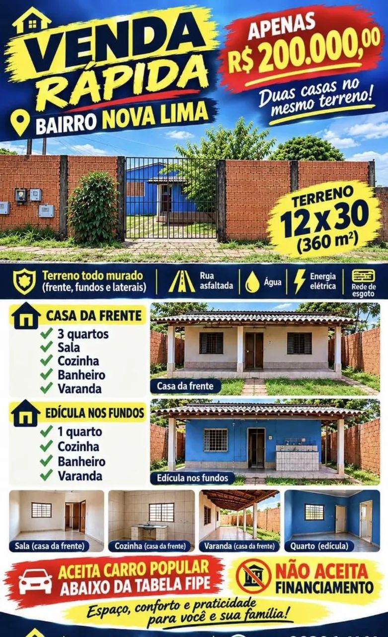 Casa frente e edícula fundos  - Foto 3